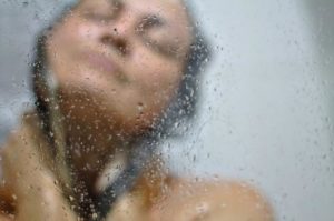 taking bath
